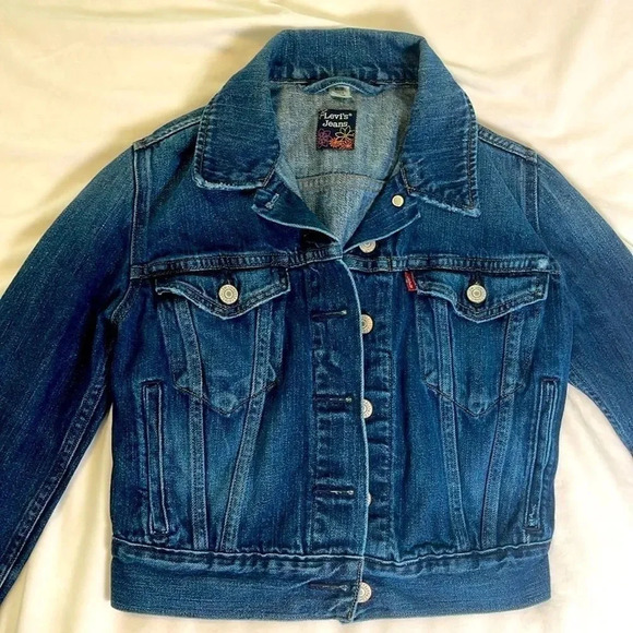 Levi's Jeans Jacket Denim Trucker Jacket Size XS - Picture 1 of 6